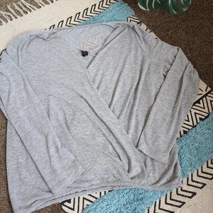 Cute Gray Long Sleeve Shirt